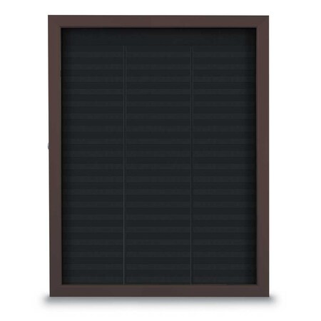 United Visual Products Corkboard, Fabric, Wht/Pumc, 2 Door, 48x48" UV3055-WHITE-PUMICE
